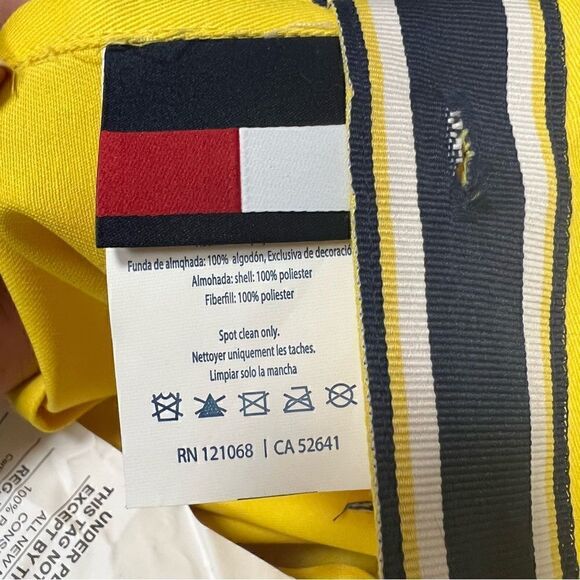 Tommy Hilfiger Nautical Decorative Throw Pillows - On Sale  - Tommy Hilfiger two grosgrain flange monogrammed Nautica pillow covers s